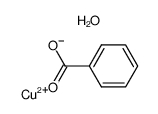 Benzoic acid copper(II) salt hydrate Structure