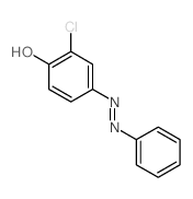 Phenol,2-chloro-4-(2-phenyldiazenyl)-结构式