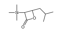 (3S,4S)-4-(2-methylpropyl)-3-trimethylsilyloxetan-2-one结构式