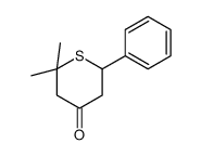 2,2-dimethyl-6-phenylthian-4-one结构式