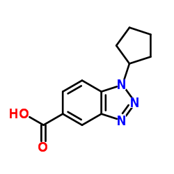 1-Cyclopentyl-1H-benzotriazole-5-carboxylic acid Structure