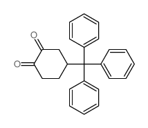 1,2-Cyclohexanedione,4-(triphenylmethyl)- Structure