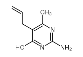 5-烯丙基-2-氨基-6-甲基嘧啶-4-醇结构式
