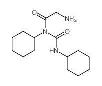 Acetamide, 2-amino-N-cyclohexyl-N-[(cyclohexylamino)carbonyl]- Structure