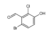 6-bromo-2-chloro-3-hydroxy-benzaldehyde结构式