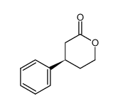 (-)-4-phenyl-3,4,5,6-tetrahydro-2H-pyran-2-one结构式