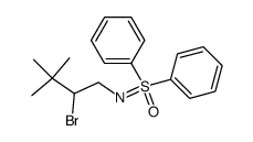 diphenyl-N-[(2-bromo-3,3-dimethyl)butyl]sulphoximide结构式