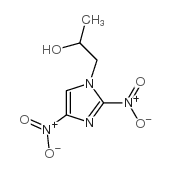 1H-Imidazole-1-ethanol, .alpha.-methyl-2,4-dinitro-结构式