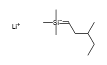lithium,trimethyl(3-methylpentyl)silane Structure