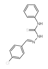 Hydrazinecarbothioamide,2-[(4-chlorophenyl)methylene]-N-phenyl-结构式