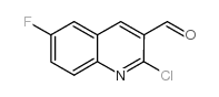 2-chloro-6-fluoroquinoline-3-carbaldehyde Structure