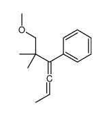 (1-methoxy-2,2-dimethylhexa-3,4-dien-3-yl)benzene结构式