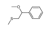 (2-methoxy-2-phenylethyl)(methyl)sulfane Structure