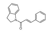 (E)-1-(2,3-dihydroindol-1-yl)-3-phenylprop-2-en-1-one Structure