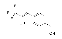 2,2,2-trifluoro-N-[4-(hydroxymethyl)-2-iodophenyl]acetamide结构式