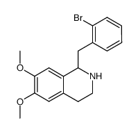 1-(2-bromobenzyl)-1,2,3,4-tetrahydro-6,7-dimethoxyisoquinoline Structure