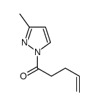 1-(3-methylpyrazol-1-yl)pent-4-en-1-one结构式