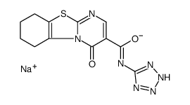sodium,(4-oxo-6,7,8,9-tetrahydropyrimido[2,1-b][1,3]benzothiazole-3-carbonyl)-(2H-tetrazol-5-yl)azanide Structure