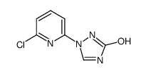 1-(6-氯-2-哌啶)-1H-3-羟基-1,2,4三唑结构式