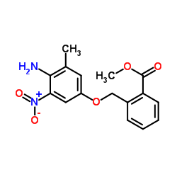 Methyl 2-[(4-amino-3-methyl-5-nitrophenoxy)methyl]benzoate Structure