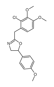 2-[(2-chloro-3,4-dimethoxyphenyl)methyl]-5-(4-methoxyphenyl)-2-oxazoline结构式