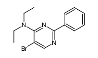 5-bromo-N,N-diethyl-2-phenylpyrimidin-4-amine结构式