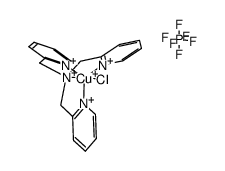 [CuII(tris(2-pyridylmethyl)amine)Cl][PF6] Structure