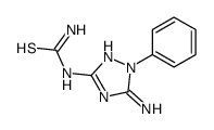 (5-amino-1-phenyl-1,2,4-triazol-3-yl)thiourea Structure