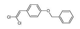 p-benzyloxyphenyl dichloroethylene Structure