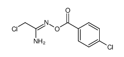 (Z)-2-chloro-N'-((4-chlorobenzoyl)oxy)acetimidamide结构式
