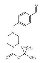 4-(4-甲酰基苄基)哌嗪-1-羧酸叔丁酯结构式