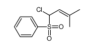 (1-chloro-3-methylbut-2-enyl)sulfonylbenzene Structure