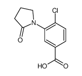 4-chloro-3-(2-oxopyrrolidin-1-yl)benzoic acid Structure
