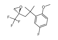 (2R)-2-[2-(5-fluoro-2-methoxyphenyl)-2-methylpropyl]-2-(trifluoromethyl)-oxirane Structure