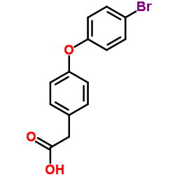 2-(4-(4-BROMOPHENOXY)PHENYL)ACETIC ACID Structure