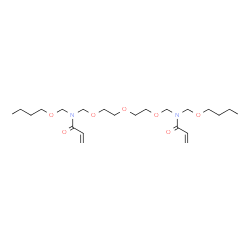 N,N'-[Oxybis(2,1-ethanediyloxymethylene)]bis[N-(butoxymethyl)acrylamide] Structure