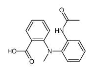 N-(2-acetylamino-phenyl)-N-methyl-anthranilic acid结构式