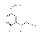 4-甲氧基吡啶-2-羧酸甲酯盐酸盐结构式