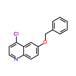 6-(苄氧基)-4-氯喹啉结构式