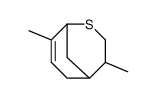 4,8-dimethyl-2-thiabicyclo(3.3.1)non-7-ene结构式