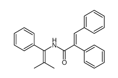 (E)-N-(2-methyl-1-phenylprop-1-en-1-yl)-2,3-diphenylacrylamide结构式