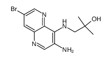 1-[(3-amino-7-bromo[1,5]naphthyridin-4-yl)amino]-2-methylpropan-2-ol Structure