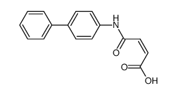 (Z)-4-([1,1'-biphenyl]-4-ylamino)-4-oxobut-2-enoic acid Structure