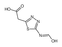 2-(5-formamido-1,3,4-thiadiazol-2-yl)acetic acid结构式