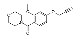 2-[3-methoxy-4-(morpholine-4-carbonyl)phenoxy]acetonitrile结构式