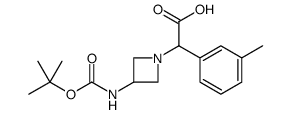 (3-TERT-BUTOXYCARBONYLAMINO-AZETIDIN-1-YL)-M-TOLYL-ACETIC ACID structure