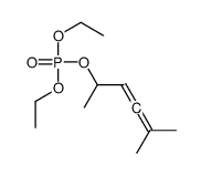 diethyl 5-methylhexa-3,4-dien-2-yl phosphate结构式