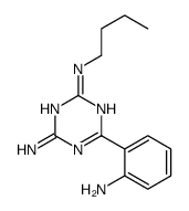 6-(2-aminophenyl)-2-N-butyl-1,3,5-triazine-2,4-diamine Structure
