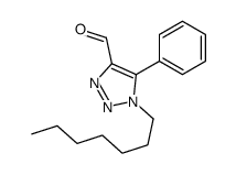 1-heptyl-5-phenyltriazole-4-carbaldehyde结构式