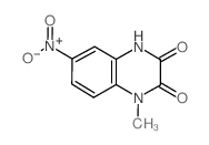 1-Methyl-6-nitro-1,2,3,4-tetrahydroquinoxaline-2,3-dione结构式